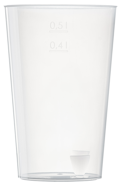 Mehrwegbecher Klassiker Volumen: 500 ml Druck: bedruckt